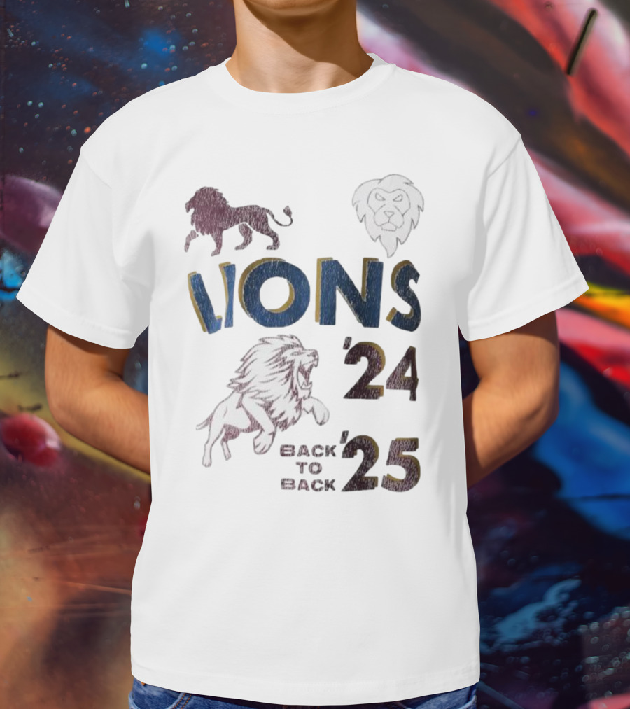 Lions Pride Back To Back '24 '25 T-Shirt