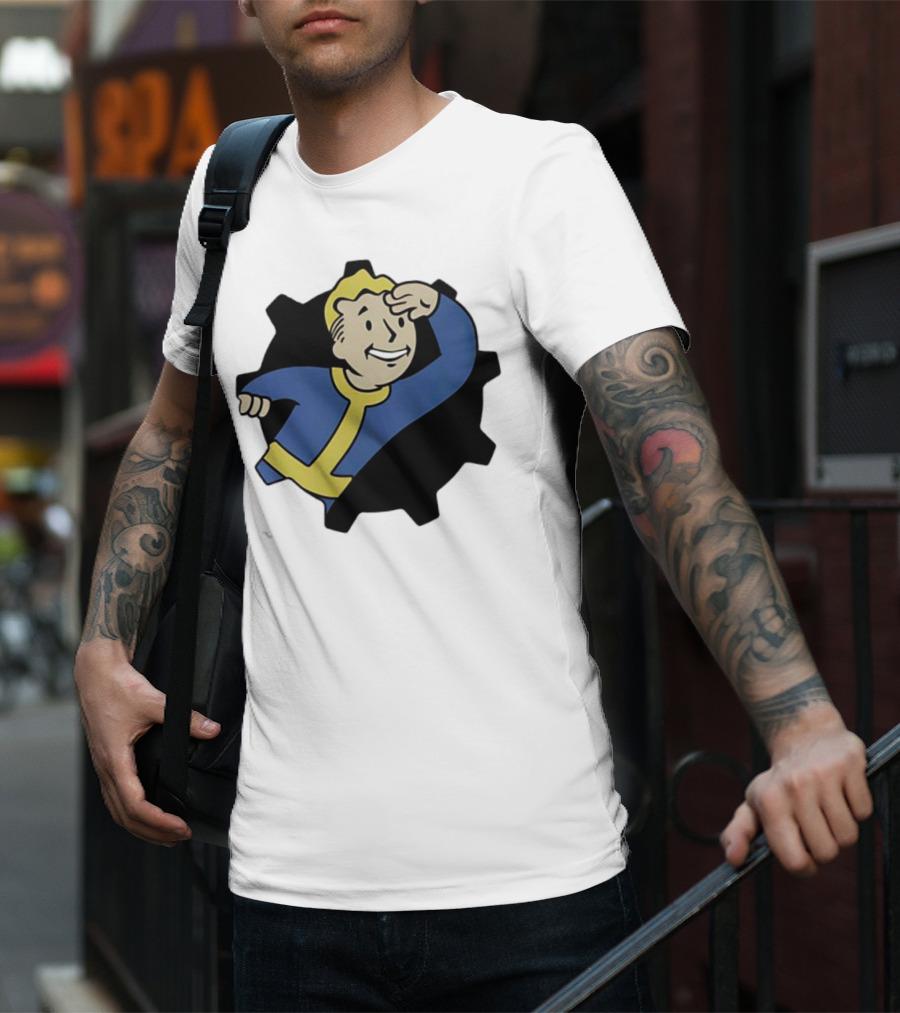Fallout Vault Boy Lookout Iconic Pose T-Shirt