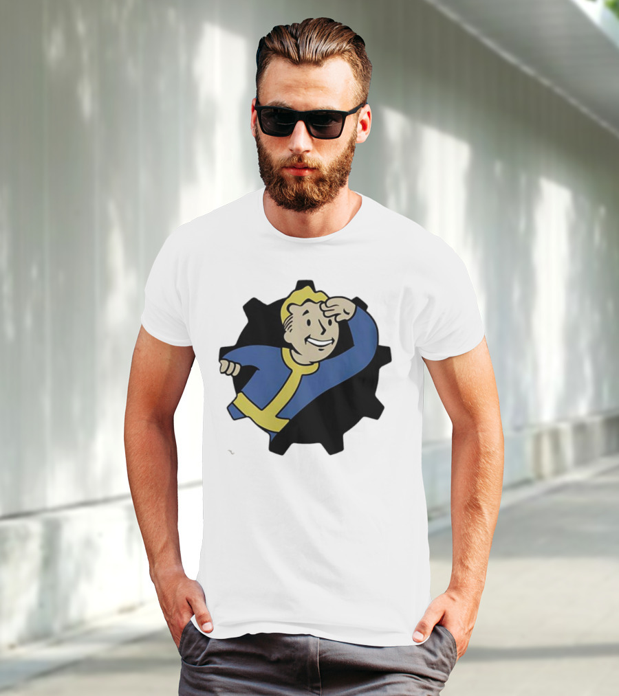 Fallout Vault Boy Lookout Iconic Pose T-Shirt