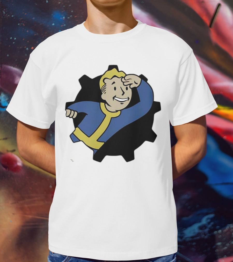 Fallout Vault Boy Lookout Iconic Pose T-Shirt