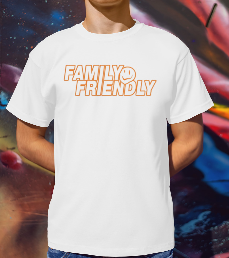 FAMILY FRIENDLY Smiley Face Retro Style T-Shirt