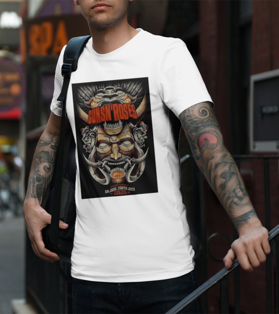 Guns N Roses Estadio Nacional San José Costa Rica 2025 T-Shirt