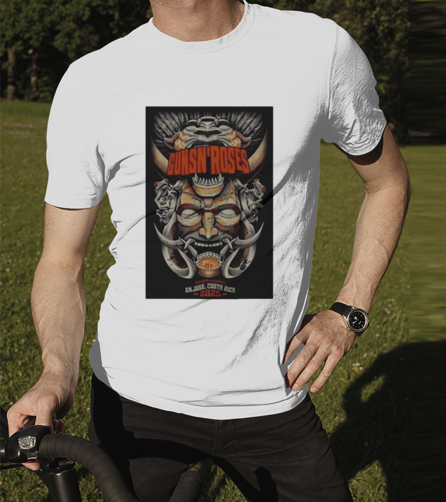 Guns N Roses Estadio Nacional San José Costa Rica 2025 T-Shirt