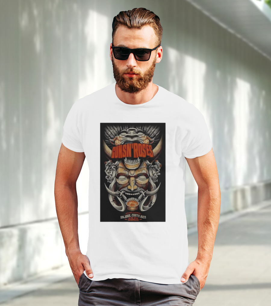 Guns N Roses Estadio Nacional San José Costa Rica 2025 T-Shirt