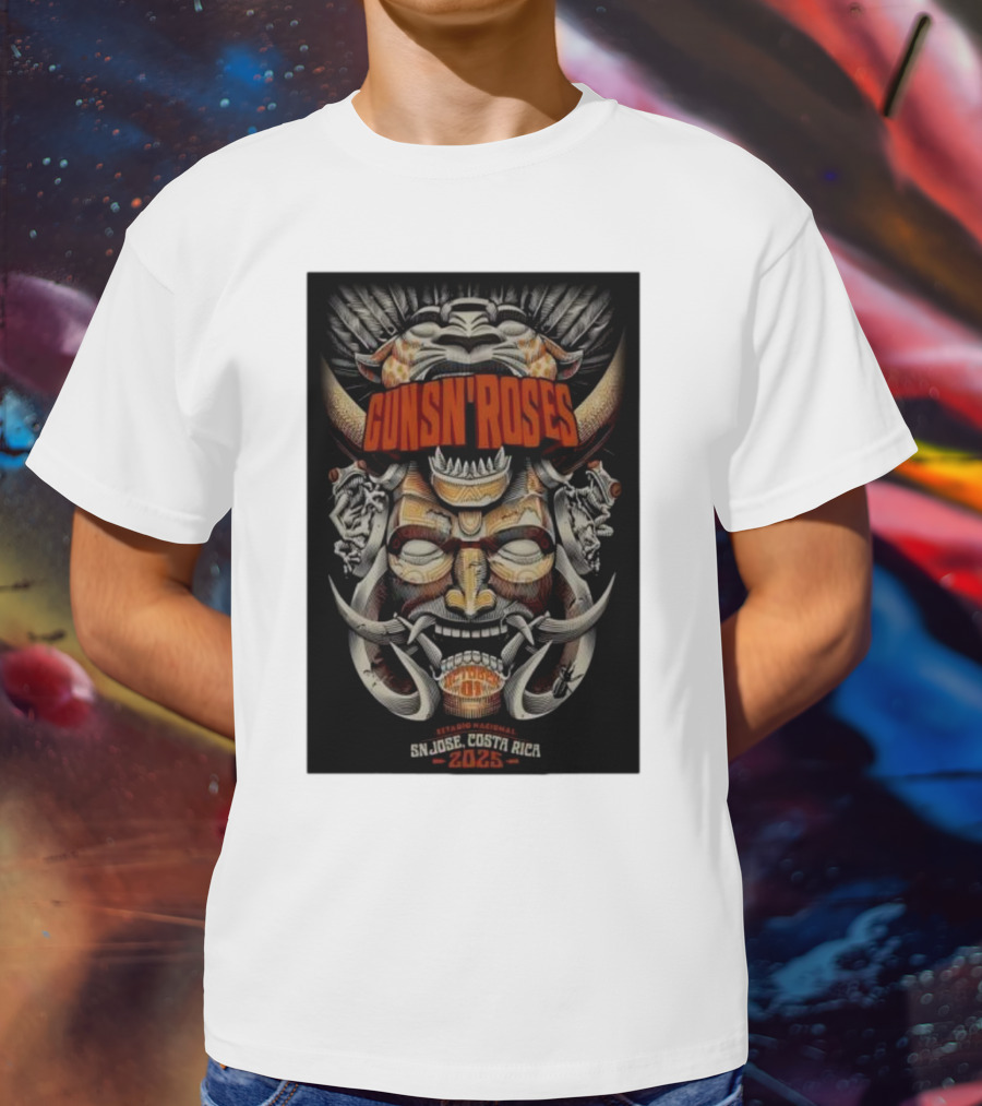 Guns N Roses Estadio Nacional San José Costa Rica 2025 T-Shirt