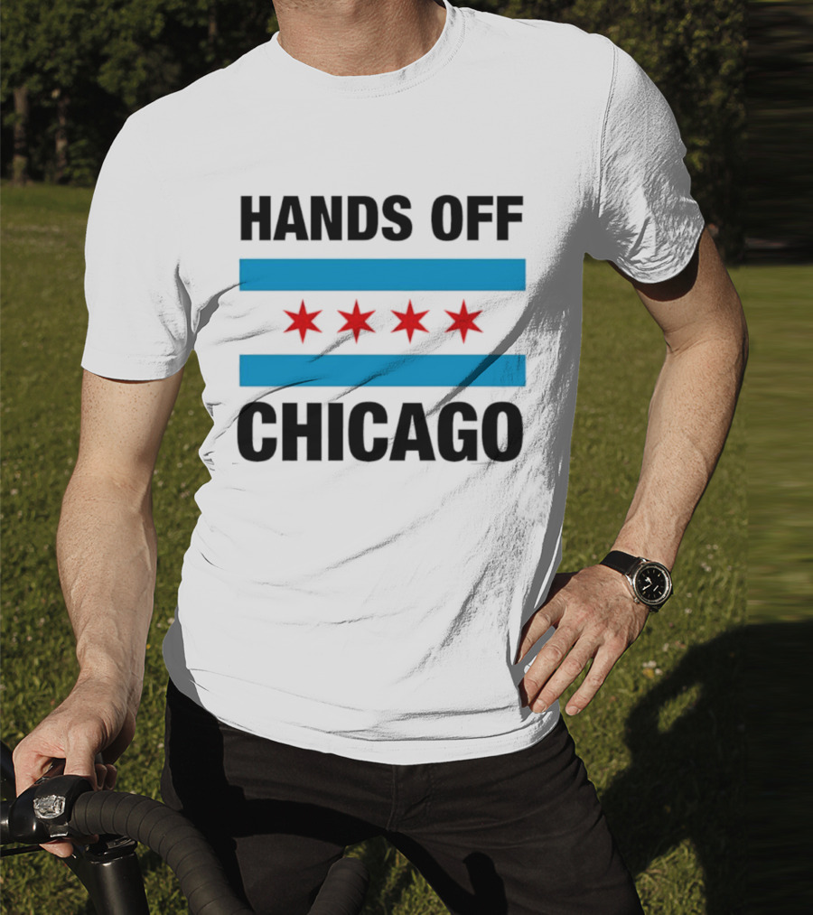 Chicago Flag Iconic Four Red Stars Blue Stripes T-Shirt