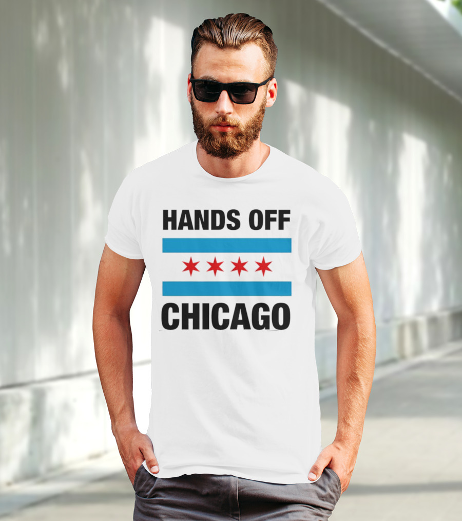 Chicago Flag Iconic Four Red Stars Blue Stripes T-Shirt