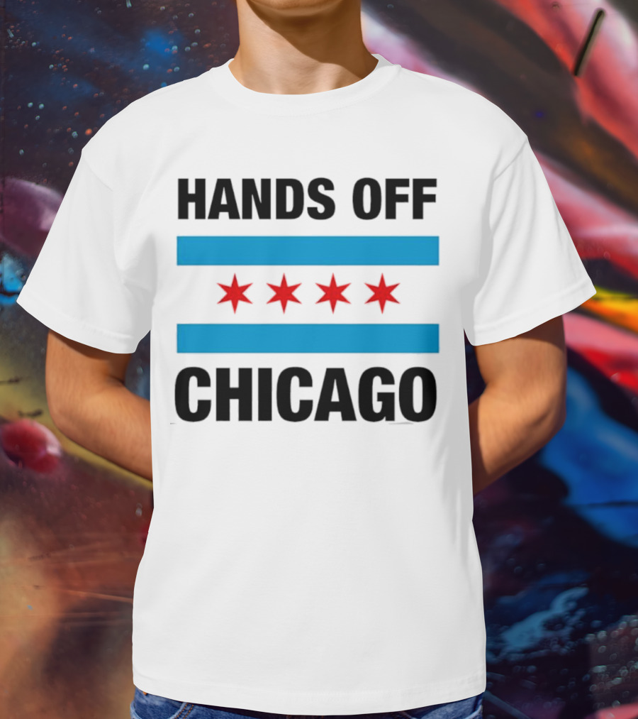 Chicago Flag Iconic Four Red Stars Blue Stripes T-Shirt