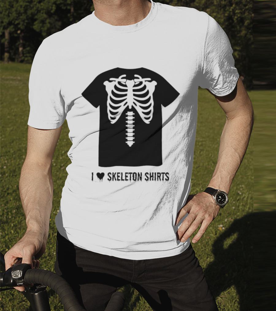 I Love Skeletons Heart Original Skeleton T-Shirt