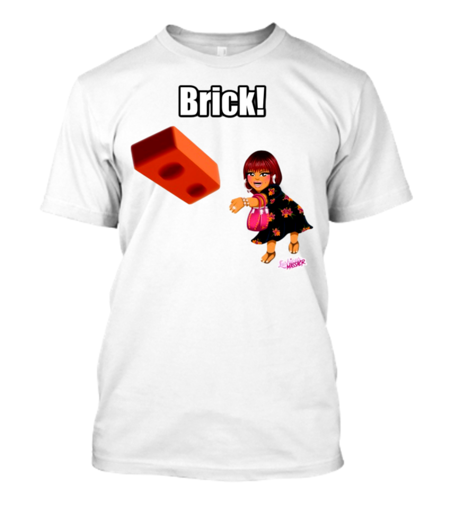 Lushious Massacr Brick! Iconic Throw Pose T-Shirt