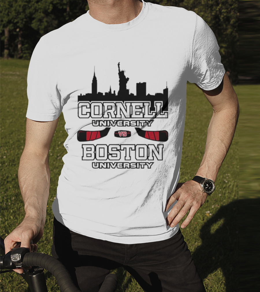 Red Hot Hockey Cornell University Boston University V8 T-Shirt