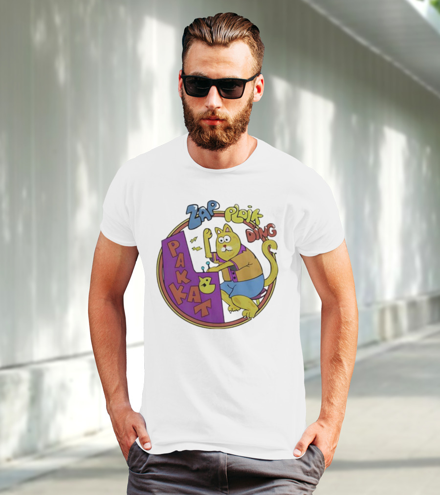 Stranger Things Zap Ploik Ding Cat Cartoon Pakkat T-Shirt