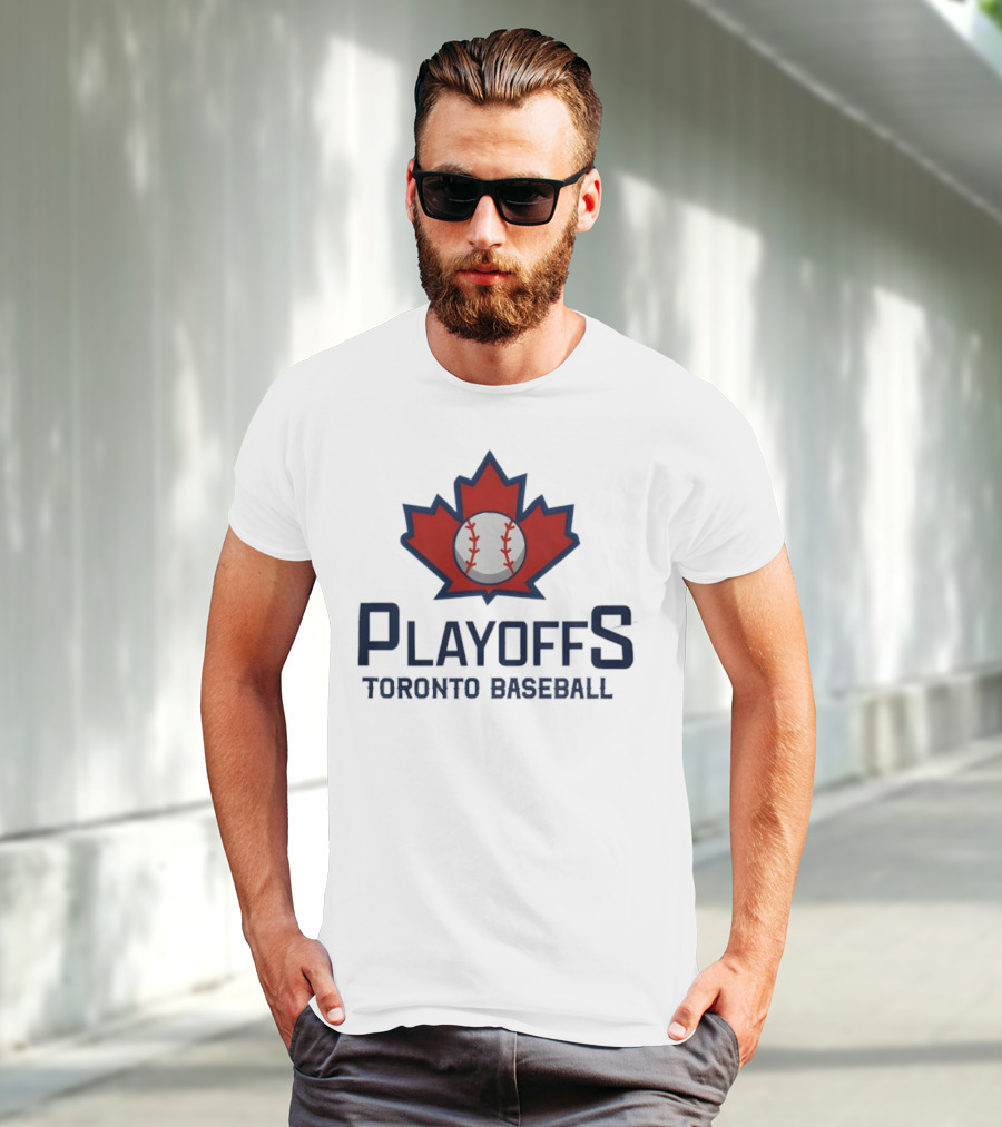 Toronto Baseball Playoffs Maple Leaf Icon T-Shirt