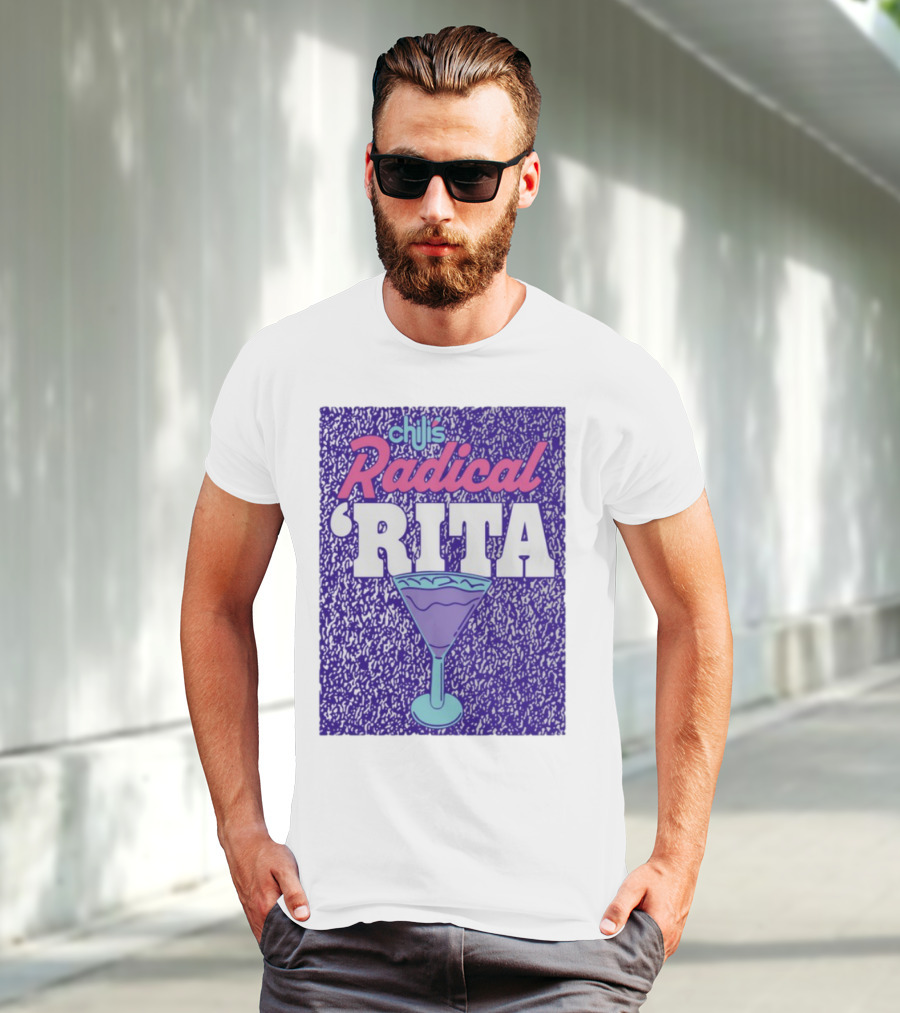 Chili's Radical Rita Retro Cocktail Margarita Vibes T-Shirt