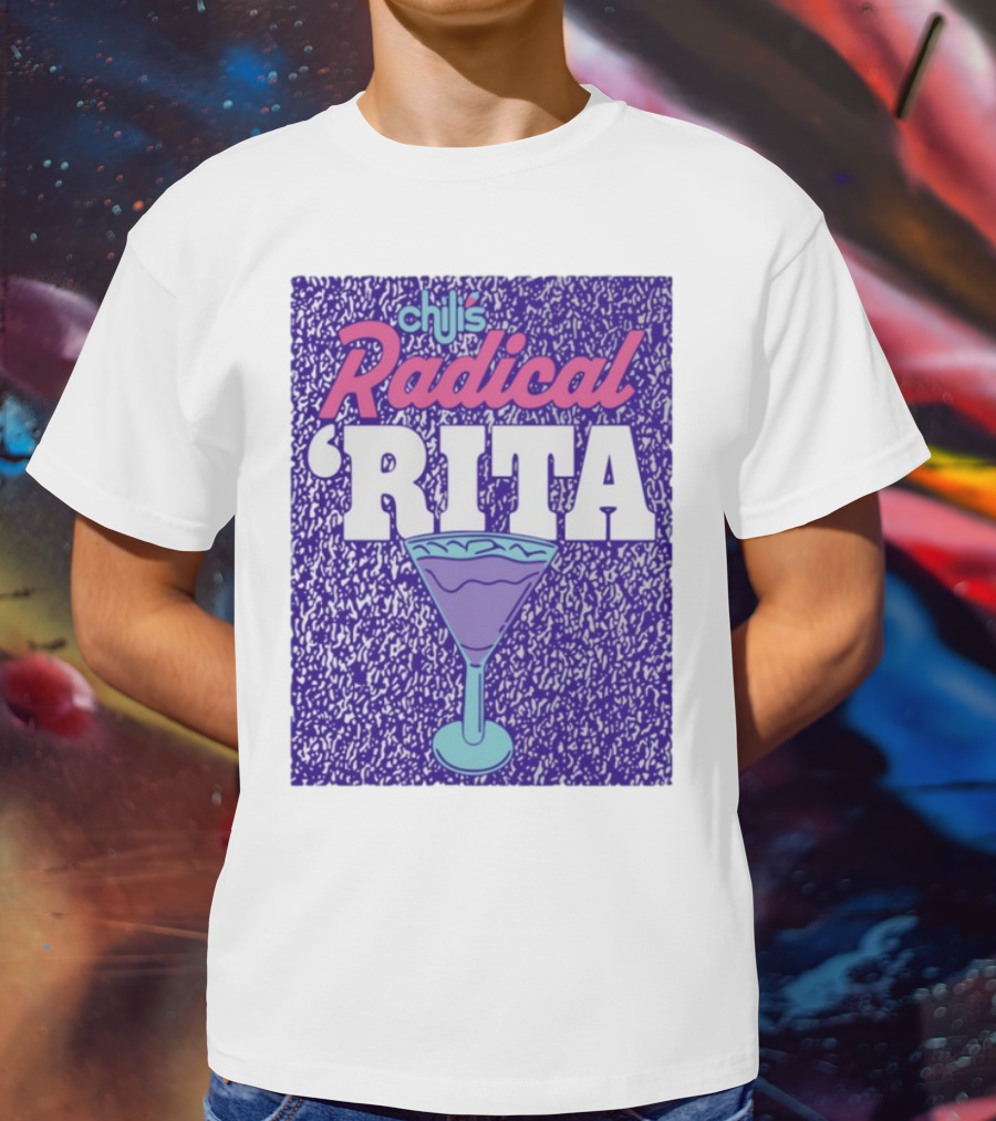 Chili's Radical Rita Retro Cocktail Margarita Vibes T-Shirt