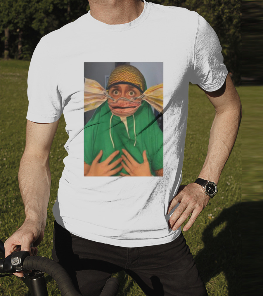 Homesweethome Catfish Mask Costume Creative Look T-Shirt