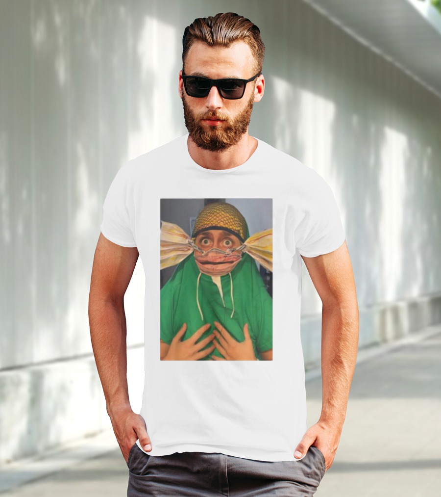 Homesweethome Catfish Mask Costume Creative Look T-Shirt