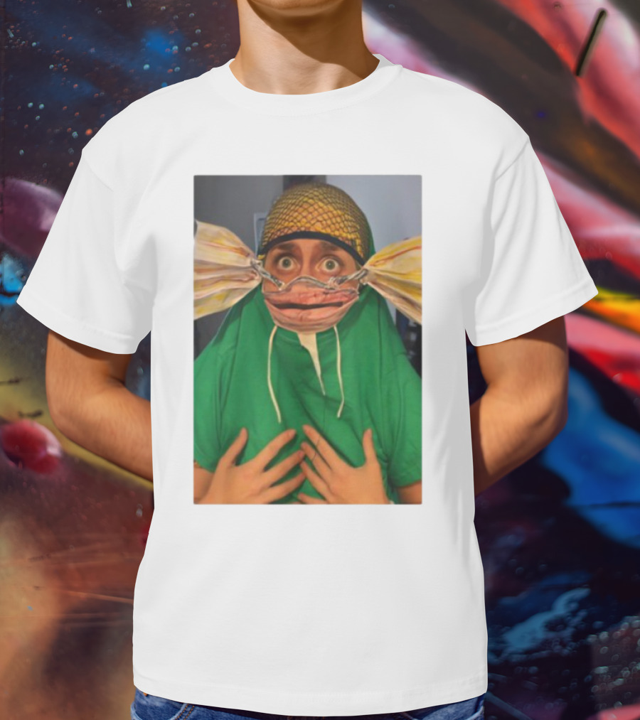 Homesweethome Catfish Mask Costume Creative Look T-Shirt