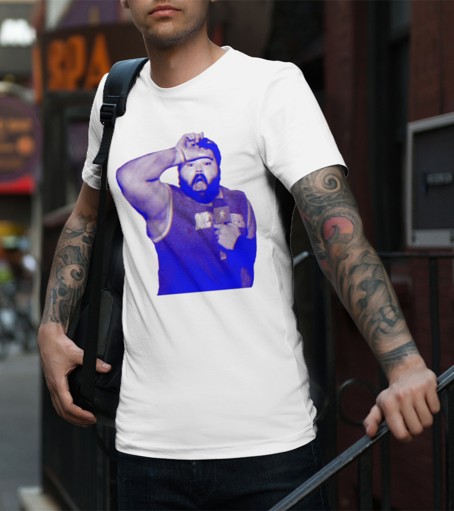 "Karltowns Wearing Jason Dantona NYC Basketball Theme Blue Tone" T-Shirt