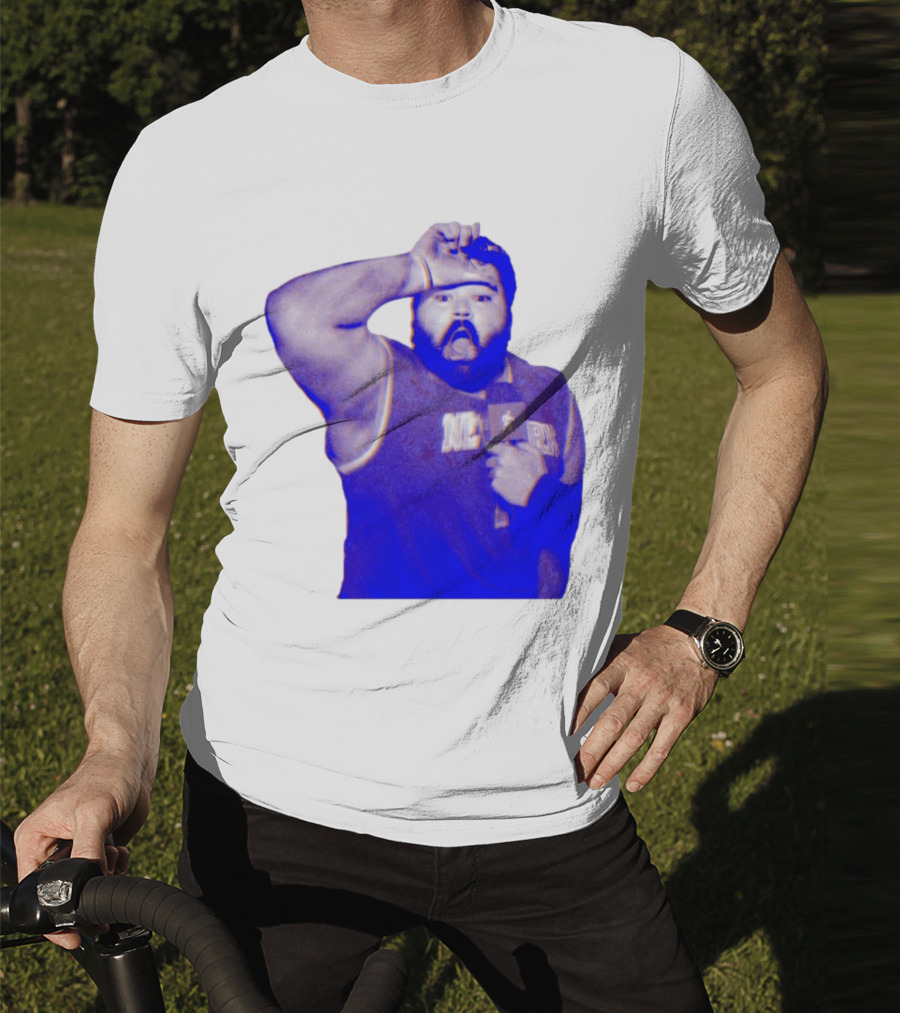 "Karltowns Wearing Jason Dantona NYC Basketball Theme Blue Tone" T-Shirt