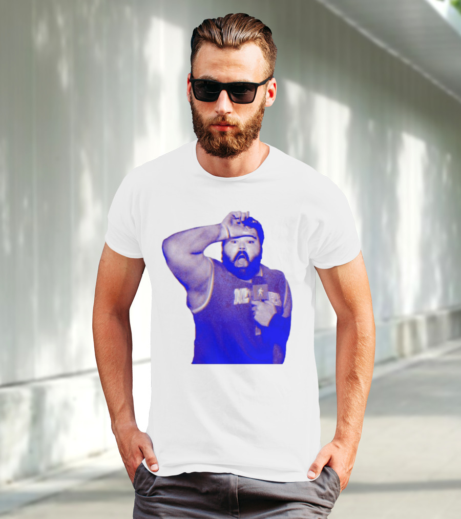"Karltowns Wearing Jason Dantona NYC Basketball Theme Blue Tone" T-Shirt
