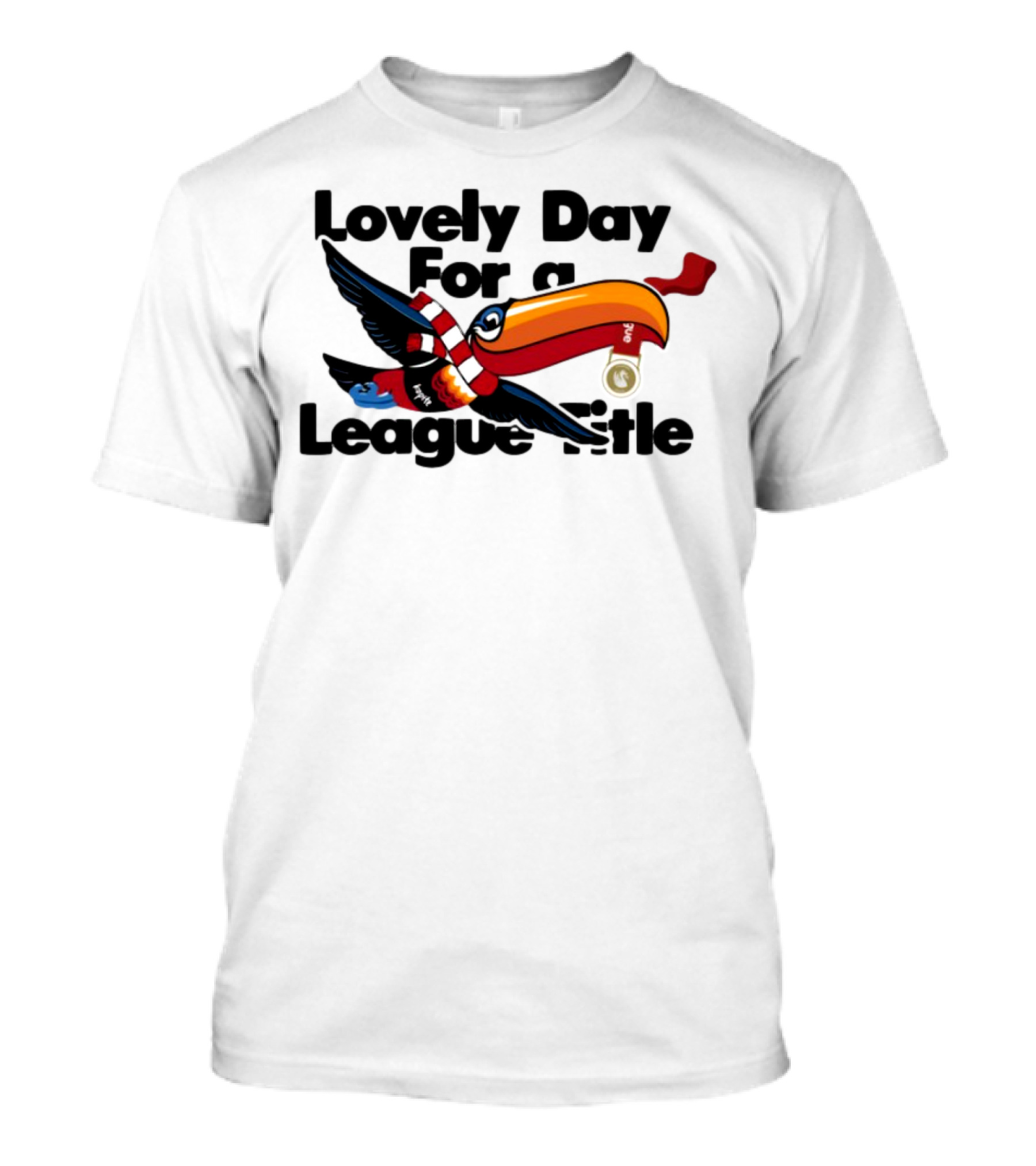 Lovely Day For A League Title Toucan Scarf Soccer Bird T-Shirt