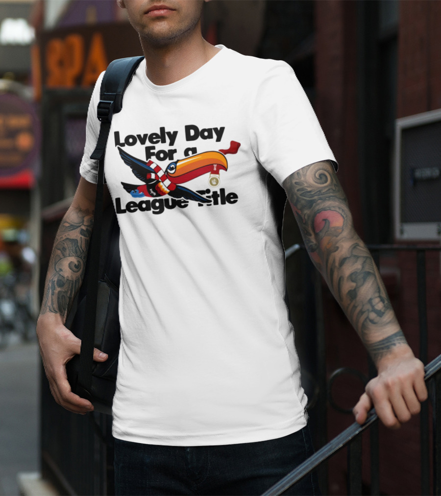 Lovely Day For A League Title Toucan Scarf Soccer Bird T-Shirt