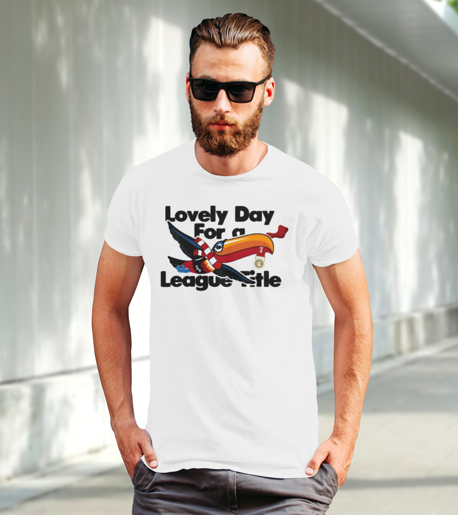 Lovely Day For A League Title Toucan Scarf Soccer Bird T-Shirt