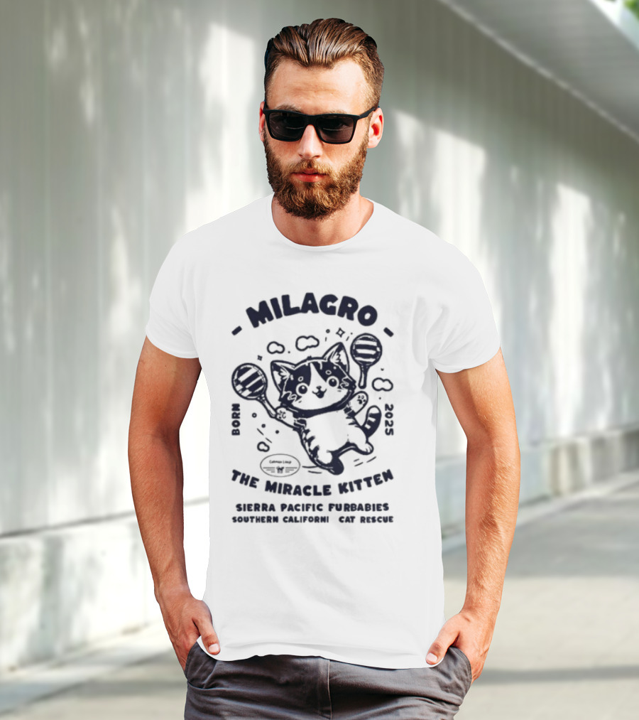 Milagro The Miracle Kitten Maria Souza Puppykat Coincidences Are Never T-Shirt