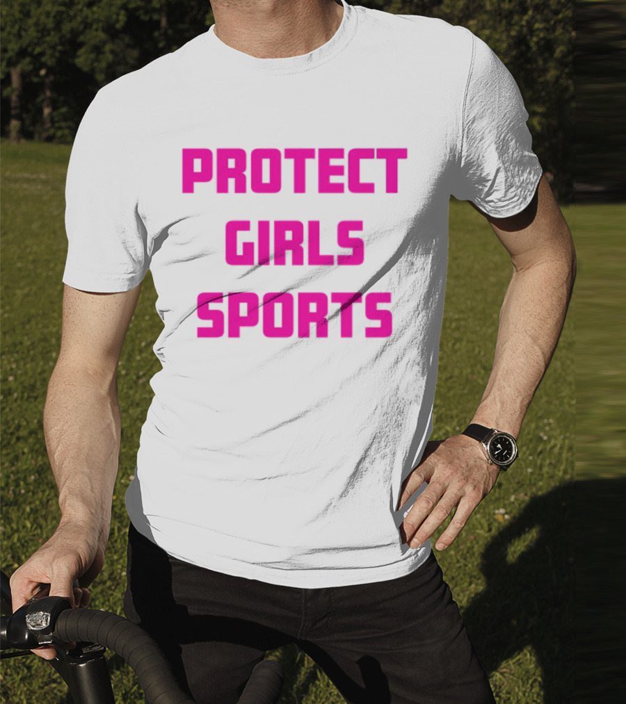 Protect Girls Sports Bold Pink Advocacy Design T-Shirt