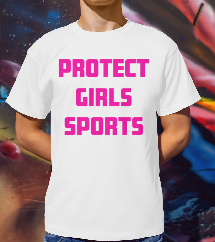Protect Girls Sports Bold Pink Advocacy Design T-Shirt