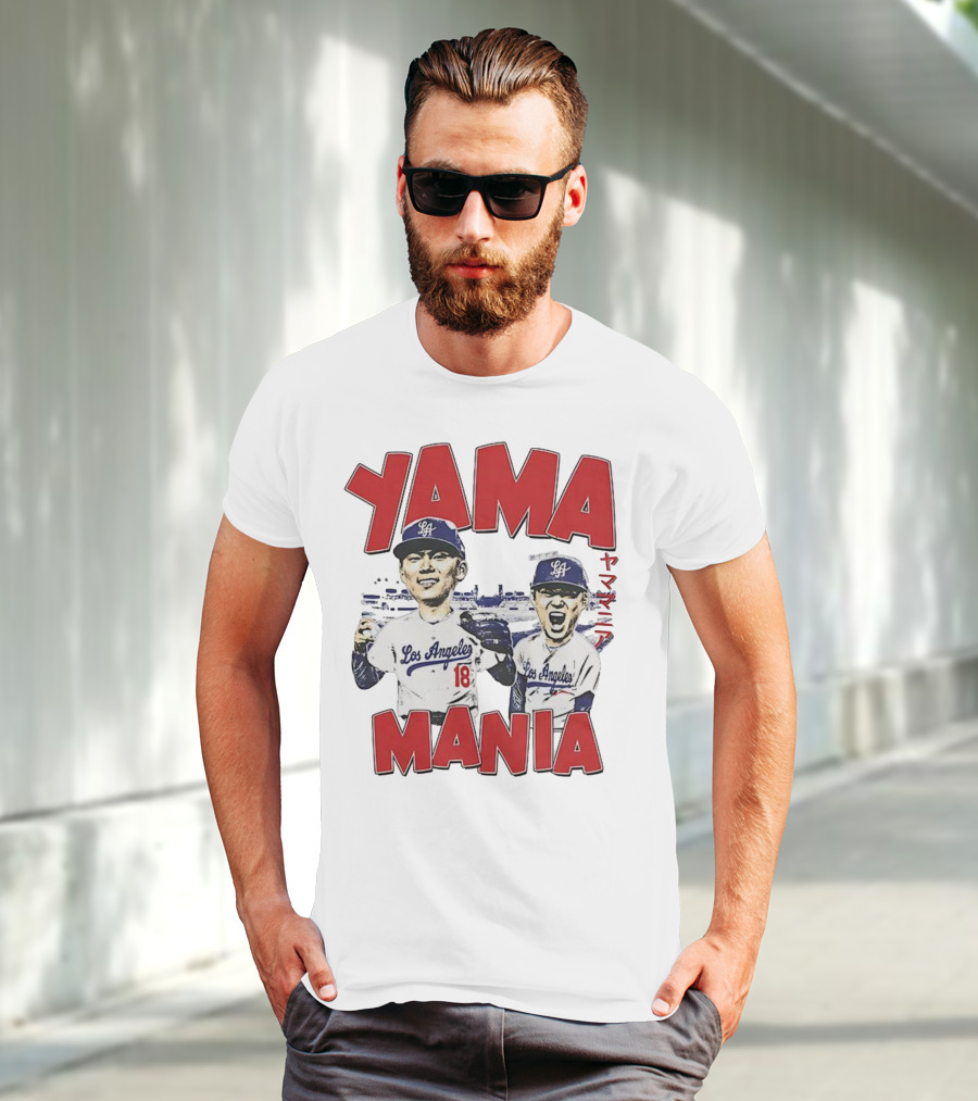 Yama Mania Los Angeles Dodgers Baseball Player 18 T-Shirt