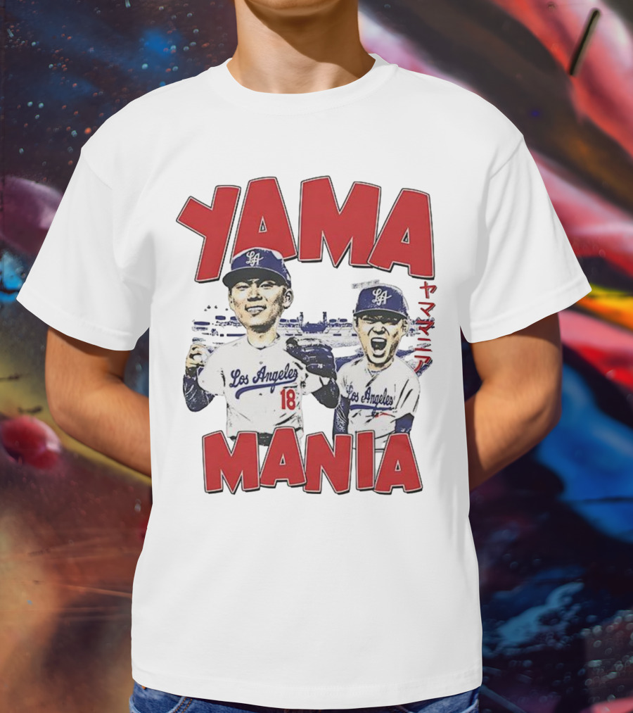 Yama Mania Los Angeles Dodgers Baseball Player 18 T-Shirt