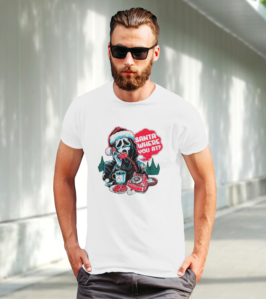 Ghost Face Santa Where You At? T-Shirt