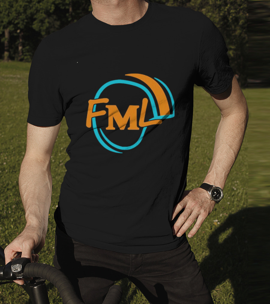 Miami Dolphins Fml Aqua Orange Football T-Shirt