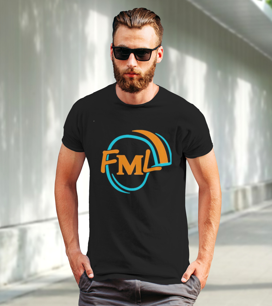 Miami Dolphins Fml Aqua Orange Football T-Shirt