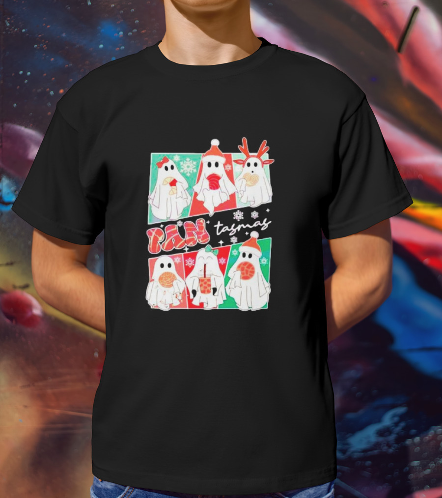 Pantasmas Ghost Christmas Santa Conchas Festive Fun T-Shirt