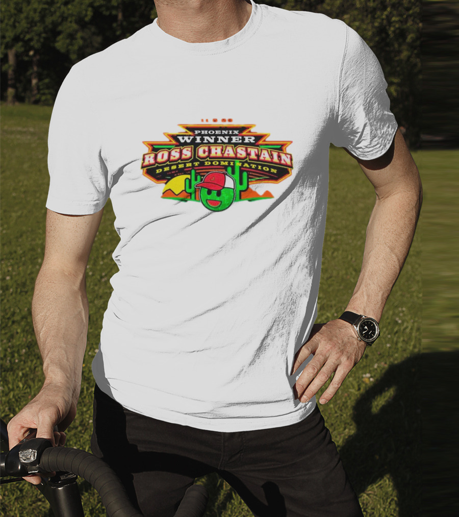Phoenix Winner Ross Chastain Desert Domination 11.5.22 Cactus And Racing Helmet T-Shirt