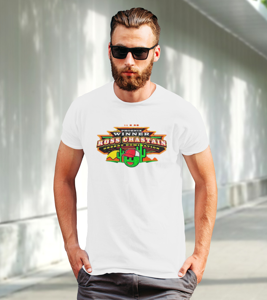 Phoenix Winner Ross Chastain Desert Domination 11.5.22 Cactus And Racing Helmet T-Shirt