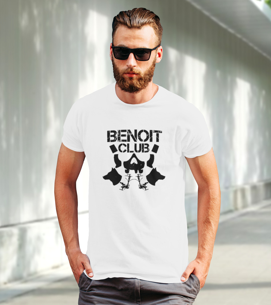 Benoit Club Skull And Wolf T-Shirt