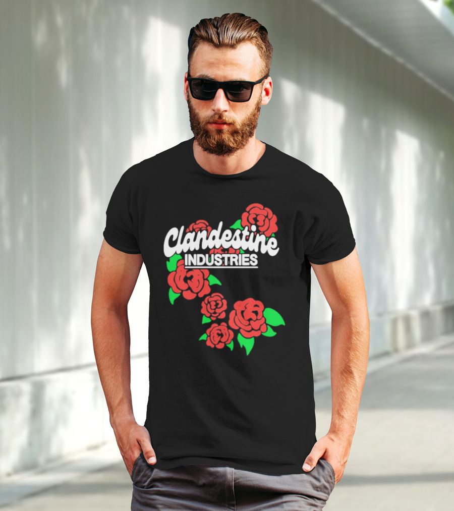 Clandestine Industries Red Roses T-Shirt