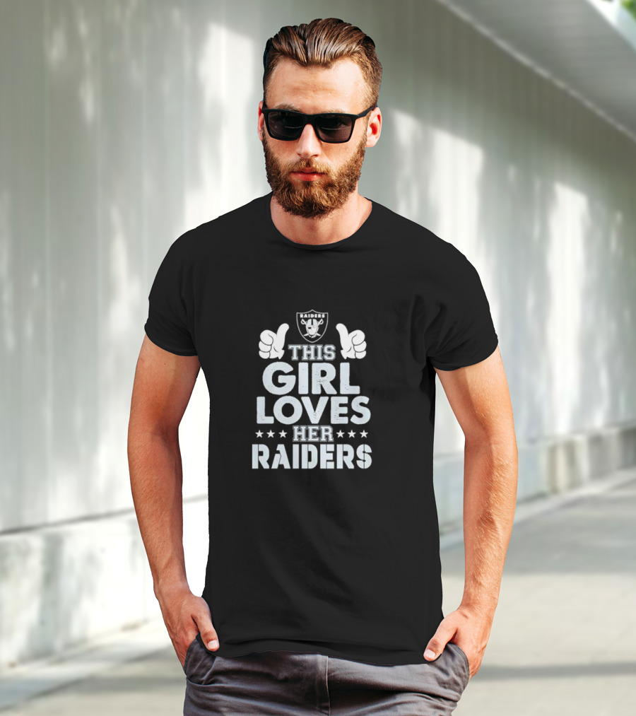 This Girl Loves Her Las Vegas Raiders Raiders T-Shirt