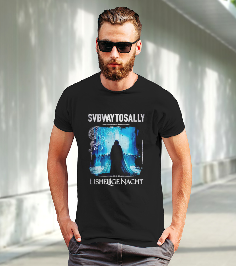Subway To Sally Eisheilige Nacht Gothic Concert Imagery Blue Silhouette Mystical T-Shirt