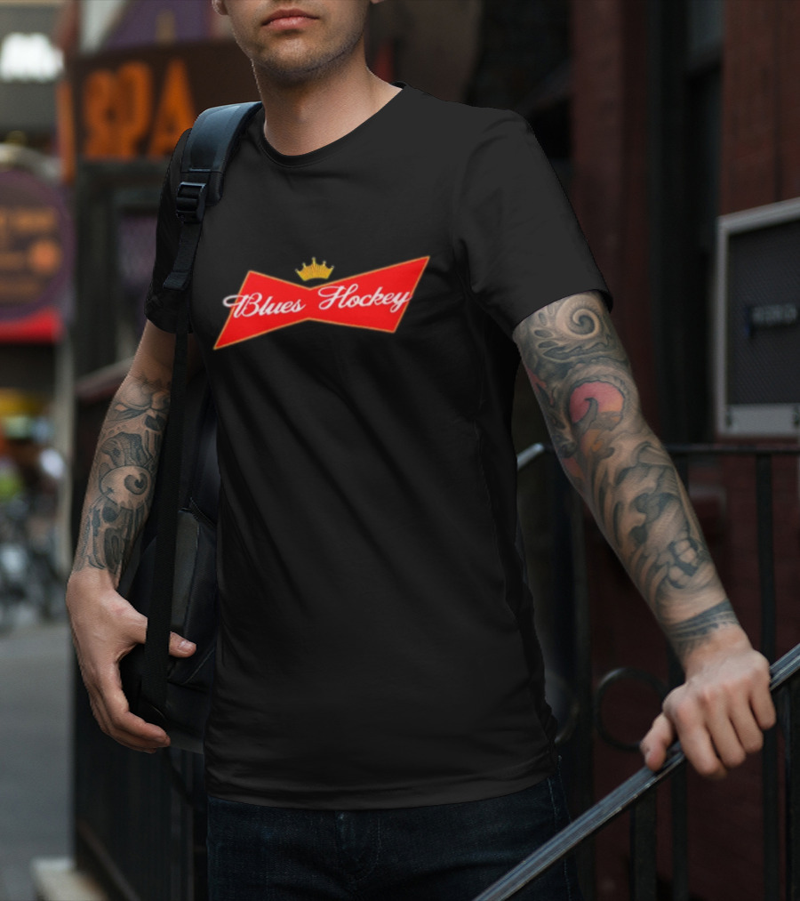 Blues Hockey Budweiser Buzz T-Shirt