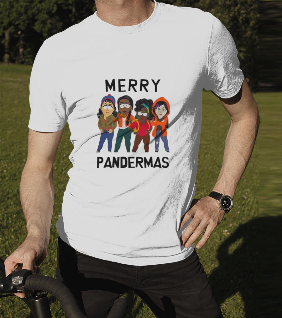 Merry Pandermas South Park Parody Characters Holiday T-Shirt