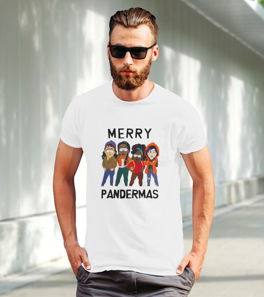 Merry Pandermas South Park Parody Characters Holiday T-Shirt