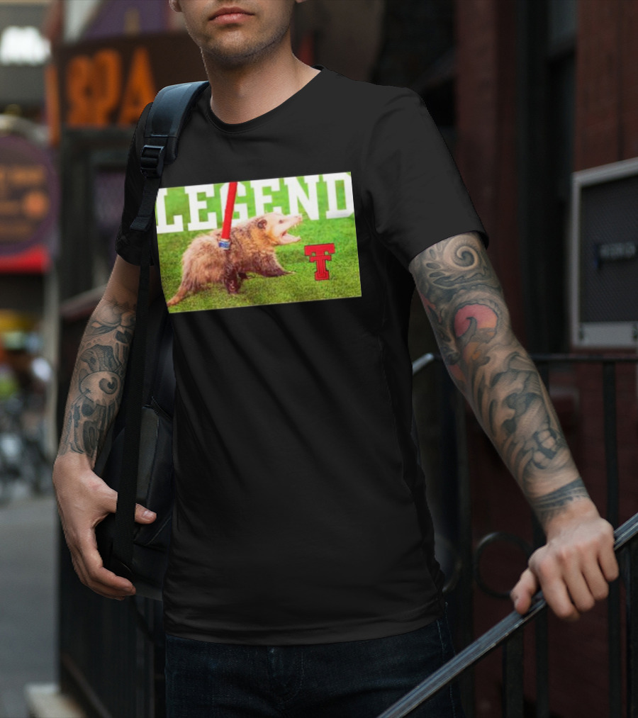 Opossum Legend Texas Tech Football T-Shirt