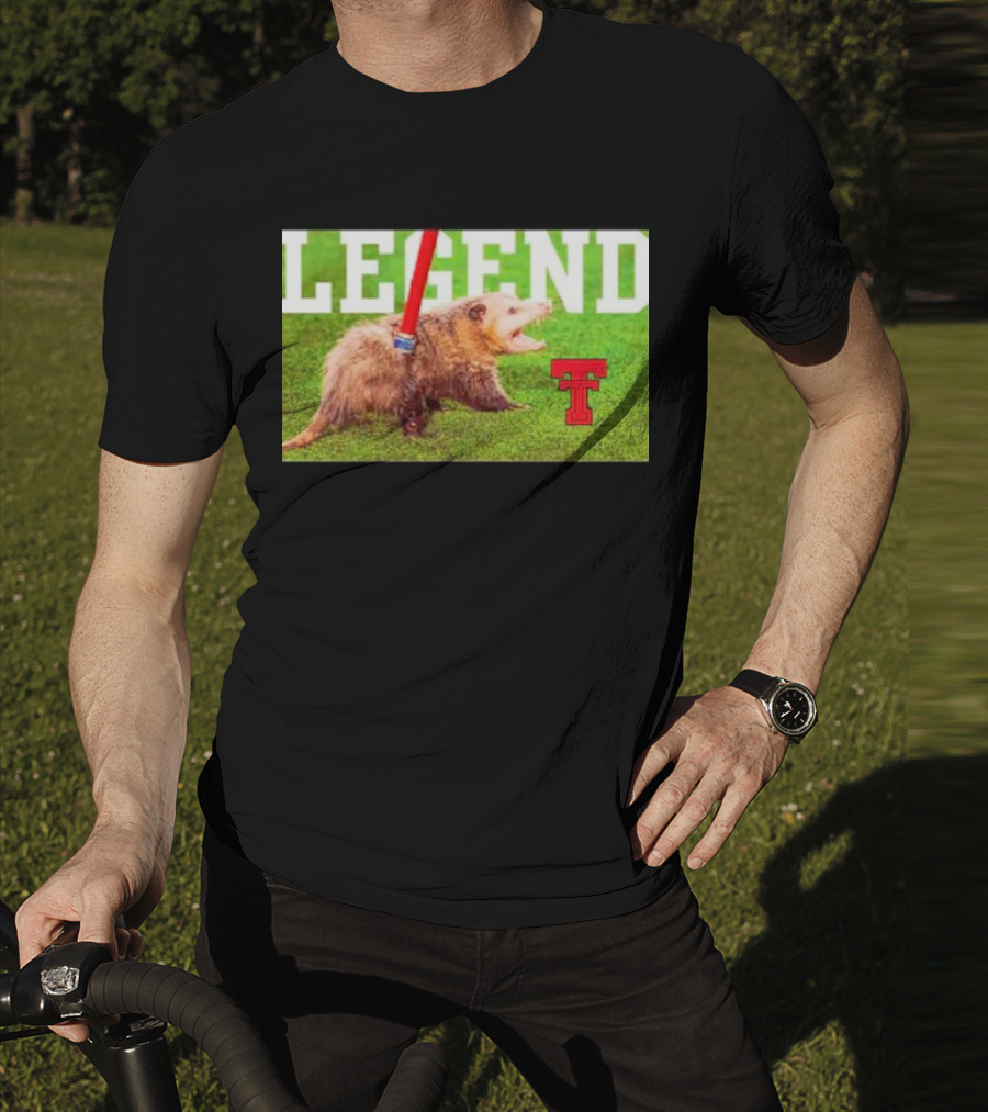 Opossum Legend Texas Tech Football T-Shirt