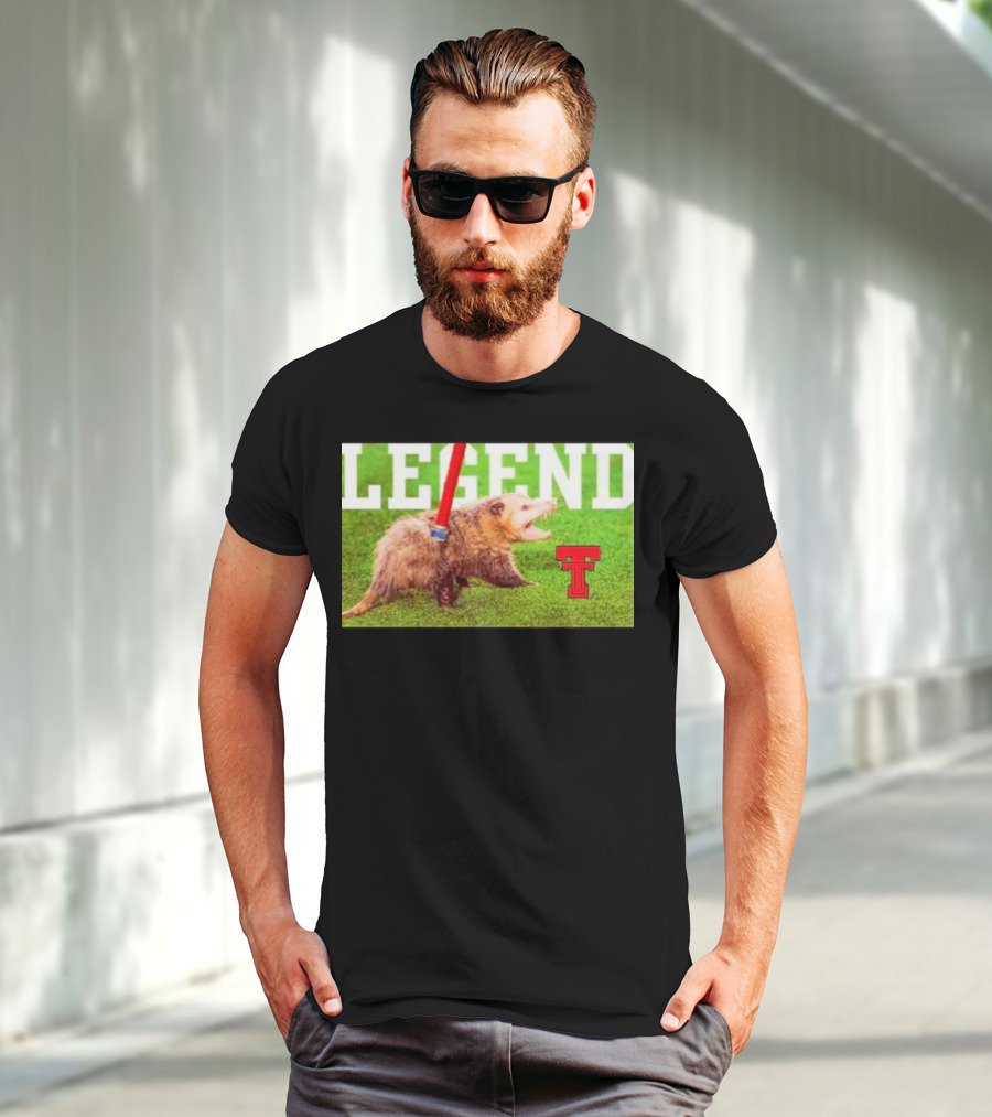 Opossum Legend Texas Tech Football T-Shirt