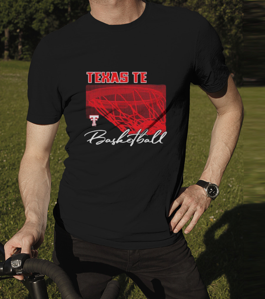 Texas Tech Basketball Red Net TT T-Shirt